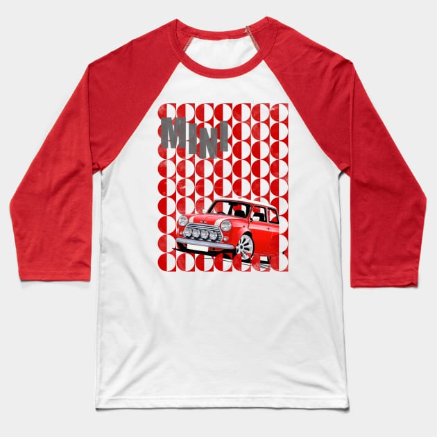 Geometric Mini Cooper Baseball T-Shirt by y30man5